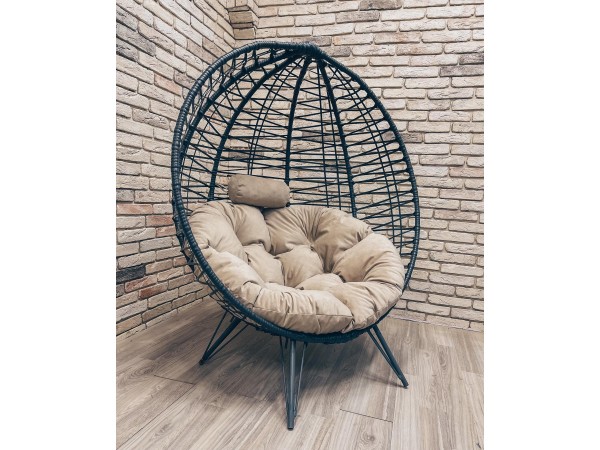 Кресло Кокон Круглое Премиум зигзаг на ножках Кресло Кокон Круглое Премиум зигзаг на ножках