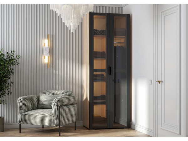 Шкаф cо стеклом Норд ШК02-800