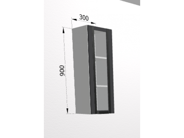 Шкаф верхний стекло высокий ВПВС 300 Шкаф верхний стекло высокий ВПВС 300
