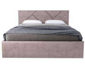 Кровать Лима 1,6 светло-коричневая Velutto 06 (Велюр)