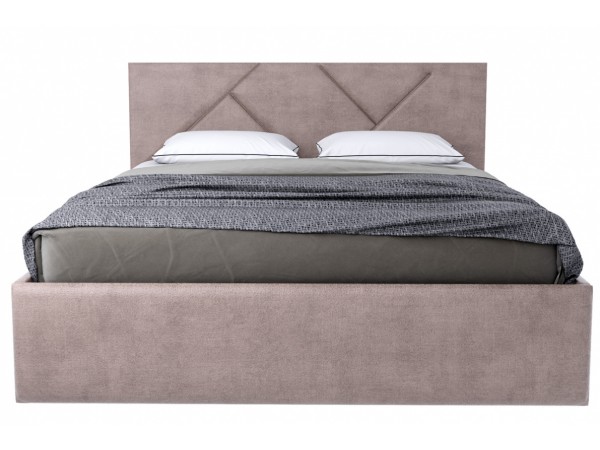 Кровать Лима 1,6 светло-коричневая Velutto 06 (Велюр) Кровать Лима 1,6 светло-коричневая Velutto 06 (Велюр)