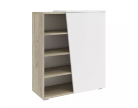 Одри 458.01 Тумба для обуви Дуб крафт/Белый