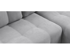 Денди угловой диван Велюр Монолит сталь