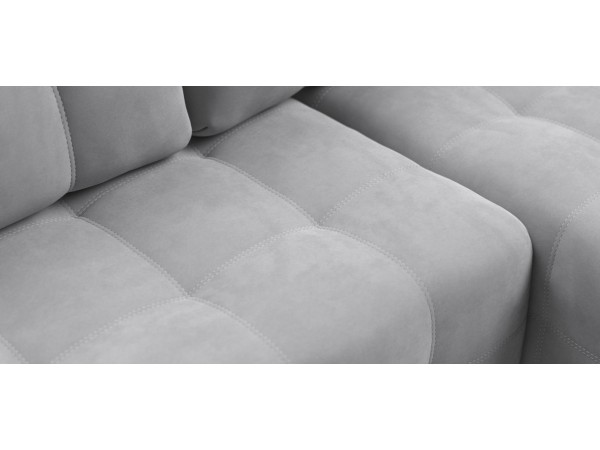 Угловой диван DANDY Euro SE велюр Monolit сталь