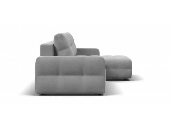 Угловой диван DANDY Euro SE велюр Monolit сталь