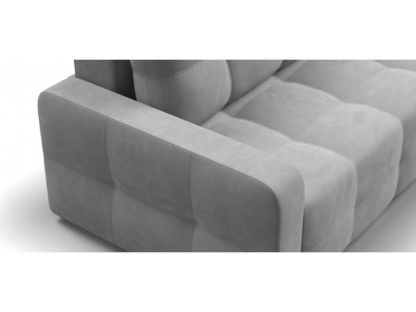 Угловой диван DANDY Euro SE велюр Monolit сталь