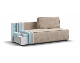 Норд Мини диван Велюр Алькантара пепел