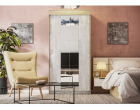 Шкаф-купе Бассо 1,0 м дуб крафт серый/бетонный камень NEW