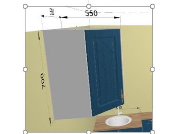 Кухня Гранд (Синий) ПУС550*550 Кухня Гранд (Синий) ПУС550*550