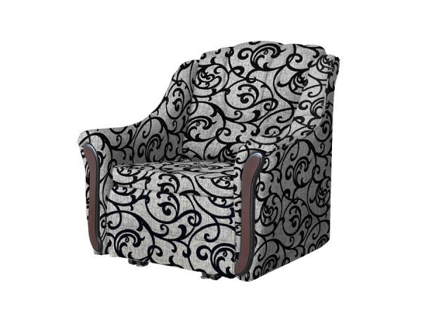 Кресло-кровать Виктория (рогожка завиток черный)