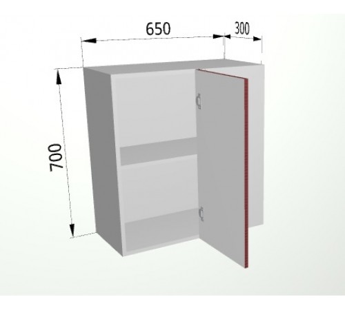 Шкаф верхний ПУ 650