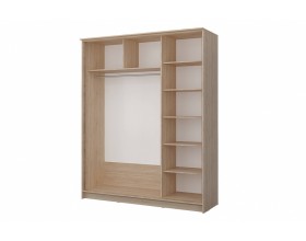 Шкаф-купе Байкал-2 СТЛ.268.12 Дуб сонома/Белый глянец