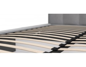 Белла Кровать+ПМ 160*200 Велюр Монолит сталь