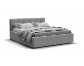 Кровать Белла велюр Monolit сталь + ПМ 160*200