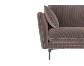 Гостевой диван Сиеста коричневый велюр