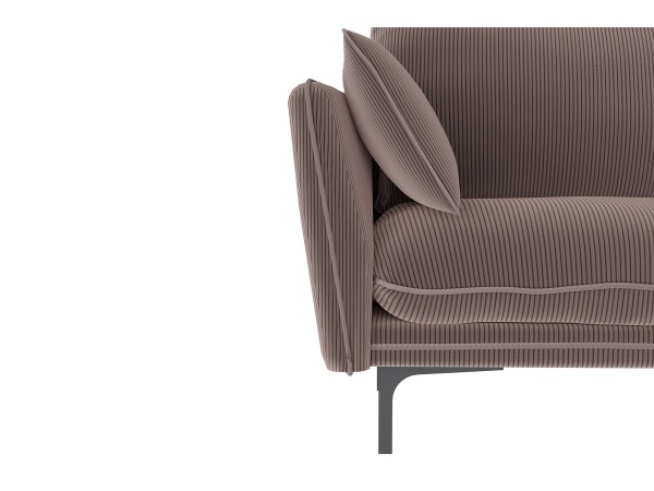 Гостевой диван Сиеста коричневый велюр