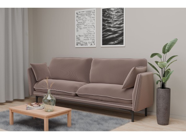 Гостевой диван Сиеста коричневый велюр