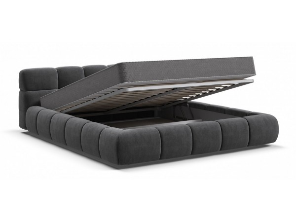 Кровать Босс Дрим Про+ ПМ велюр Monolit серый