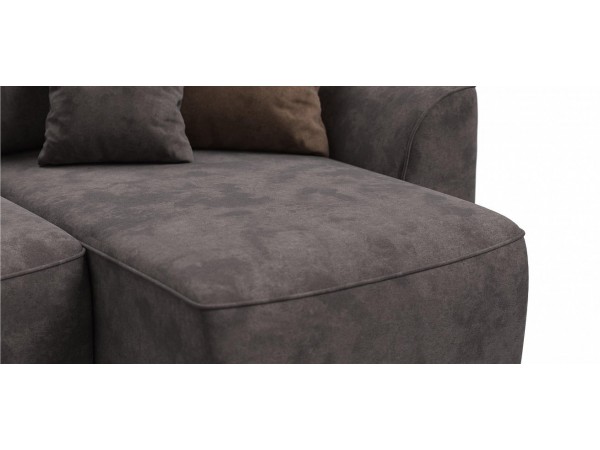 Угловой диван KING SE Велюр Alkantara серый