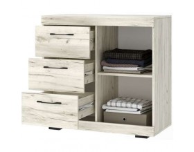 СОНАТА Комод КС-900 1Д Крафт белый-Антрацит