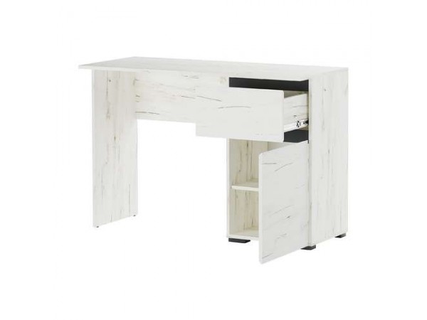 Стол письменный 1С1Я "ГРЕТТА" Крафт белый - Антрацит