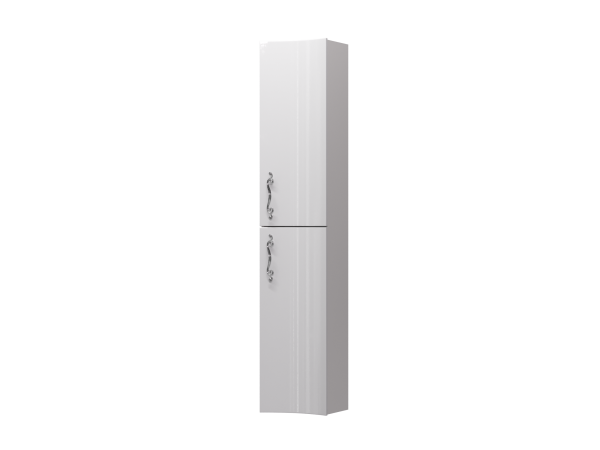 Пенал Amethyst 30П, 2д, White, вогнутый