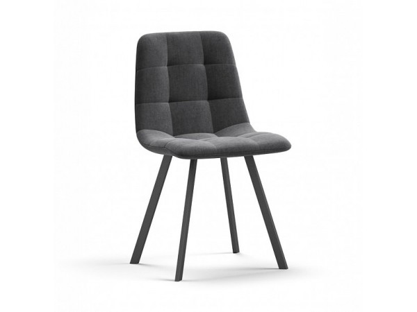 Стул НОРД велюр Velutto Серый, Черный