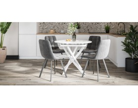 Стул НОРД Velutto серый, черный