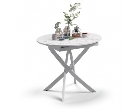 Стол Босс Белый мрамор, Белый