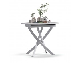 Стол Босс Белый мрамор, Белый