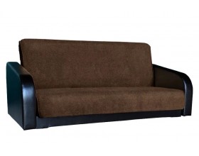Диван Премьер (астра 14/кожзам коричневый)