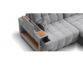 Босс ХО Макс диван Велюр Монолит сталь