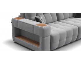 Босс ХО Макс диван Велюр Монолит сталь