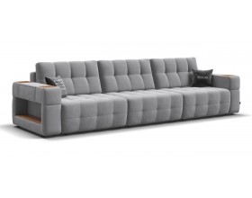 Босс ХО Макс диван Велюр Монолит сталь