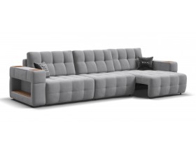 Босс ХО Макс диван Велюр Монолит сталь