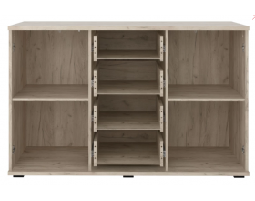  Комод 4 ящика 2 дв. Альянс СТЛ.435.09 Дуб крафт/Белый глянец