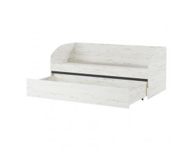 Кровать-софа "ГРЕТТА" со спальным местом Дуб Крафт белый - Антрацит