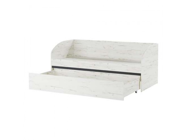 Кровать-софа "ГРЕТТА" со спальным местом Дуб Крафт белый - Антрацит