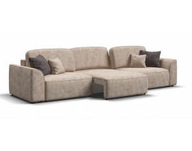 Кинг Макс диван Велюр Алькантара пепел