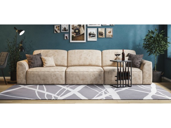 Диван KING MAX SE велюр Alkantara пепел