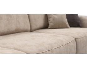 Кинг Макс диван Велюр Алькантара пепел