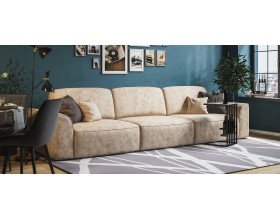 Кинг Макс диван Велюр Алькантара пепел