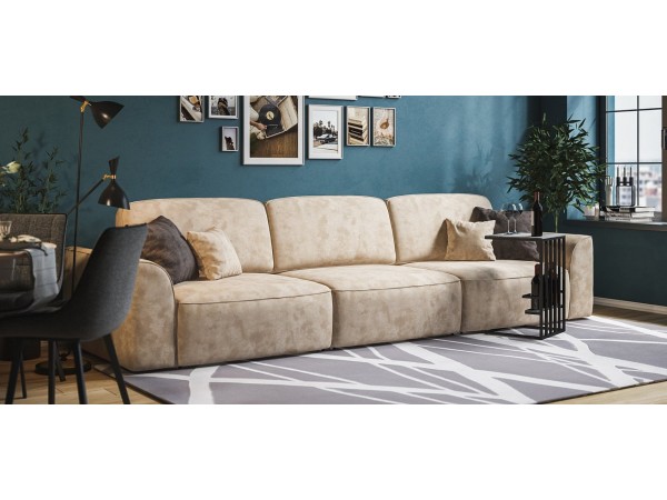 Диван KING MAX SE велюр Alkantara пепел