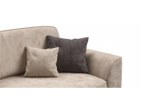 Кинг Макс диван Велюр Алькантара пепел