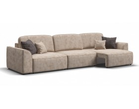 Кинг Макс диван Велюр Алькантара пепел