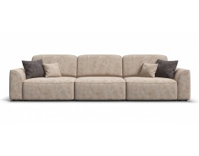 Кинг Макс диван Велюр Алькантара пепел