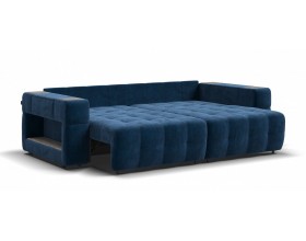 Босс ХО диван Велюр Монолит синий