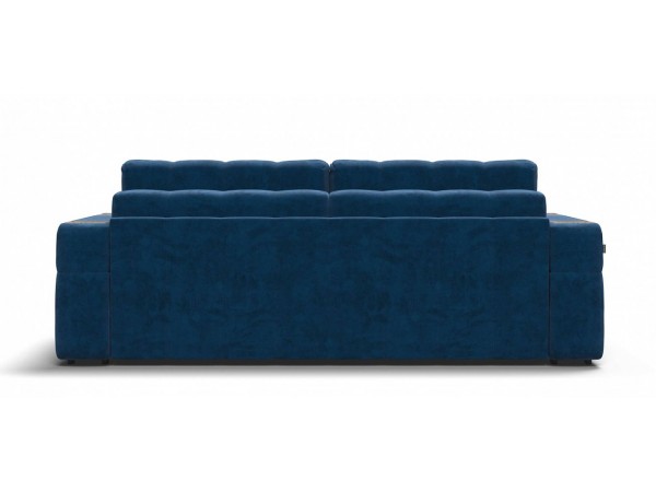 Диван BOSS.XO велюр Monolit синий / WOOD Rock