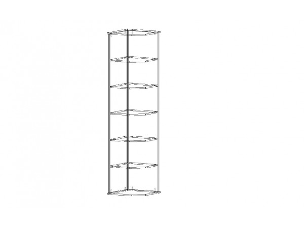 ИТАЛИЯ Шкаф торцевой ШТ-370 Шимо темный ИТАЛИЯ Шкаф торцевой ШТ-370 Шимо темный