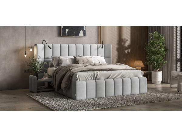 Кровать BOSS.XO 180*200 велюр Monolit сталь Кровать BOSS.XO 180*200 велюр Monolit сталь